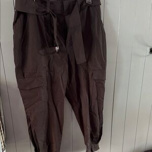 Banana Republic Black Cargo Joggers